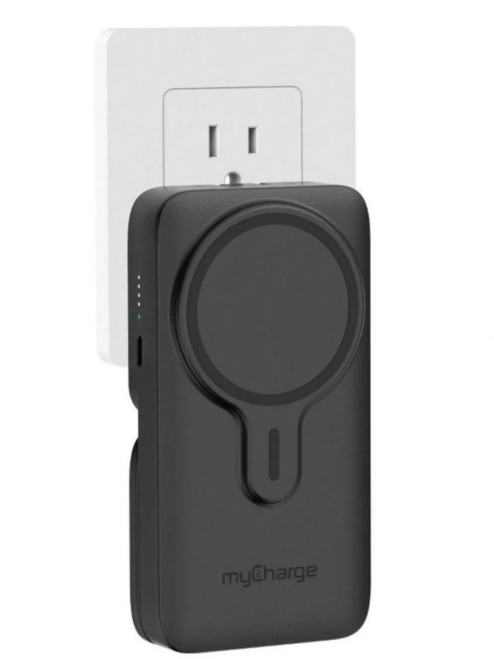myCharge 6000mAh 20W EcoHub Wireless Power Bank and Stand In One with Wall Plug,